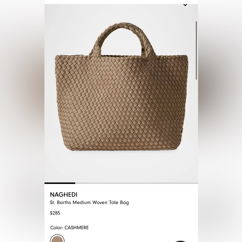 NAGHEDI St Barths Medium Woven Tote and Pouch